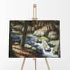 Dappling Forest Stream Mountain Oil PAinting Andrew Gaia mock 2
