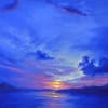 Duality of Morn Original Oil Painting Landscape by Andrew Gaia small