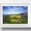 Glory Skies Farm Landscape Original Oil Painting Andrew Gaia With Frame
