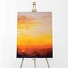 Heat Rises Landscape Oil Painting by Andrew Gaia Easel