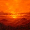 Heat Waves Landscape Oil Painting by Andrew Gaia Small