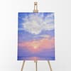 Inspiring Light Original Seascape Oil PAinting By Andrew Gaia Easel