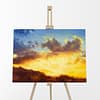 Shining Through Barriers Oil Painting Original Landscape by Andrew Gaia easel