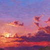 The Spark of Life Sky Landscape Original Oil Painting Andrew Gaia