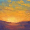 A Warm Glow Original Oil Painting by Andrew Gaia close 1