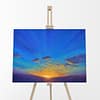 A Warm Glow Original Oil Painting by Andrew Gaia on easel