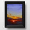 Blazing Skies Oil Painting Sky Landscape by Andrew Gaia in frame