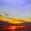 Blazing Skies Oil Painting Sky Landscape by Andrew Gaia small