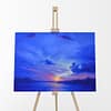 Duality of Morn Original Oil Painting Landscape by Andrew Gaia on easel