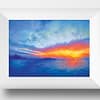 Emerging Colors Sky Landscape Oil Painting by Andrew Gaia in frame