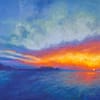 Emerging Colors Sky Landscape Oil Painting by Andrew Gaia small
