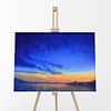 Late Night Lights Oil Painting Landscape by Andrew Gaia on easel