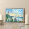 Sunset River Sky Oil Painting in Frame Andrew Gaia 2
