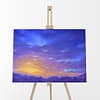 Windows Original Oil Painting by Andrew Gaia on easel
