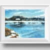 icy field on canvas original oil painting 2