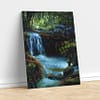 jungle waterfall original oil painting