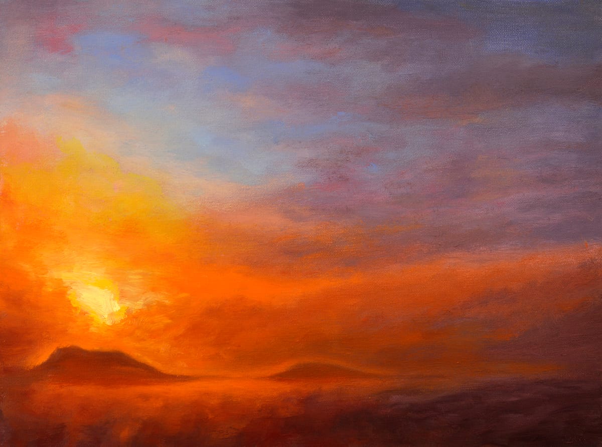 Rising Above Oil Painting Alla Prima Impressionism by Andrew Gaia small