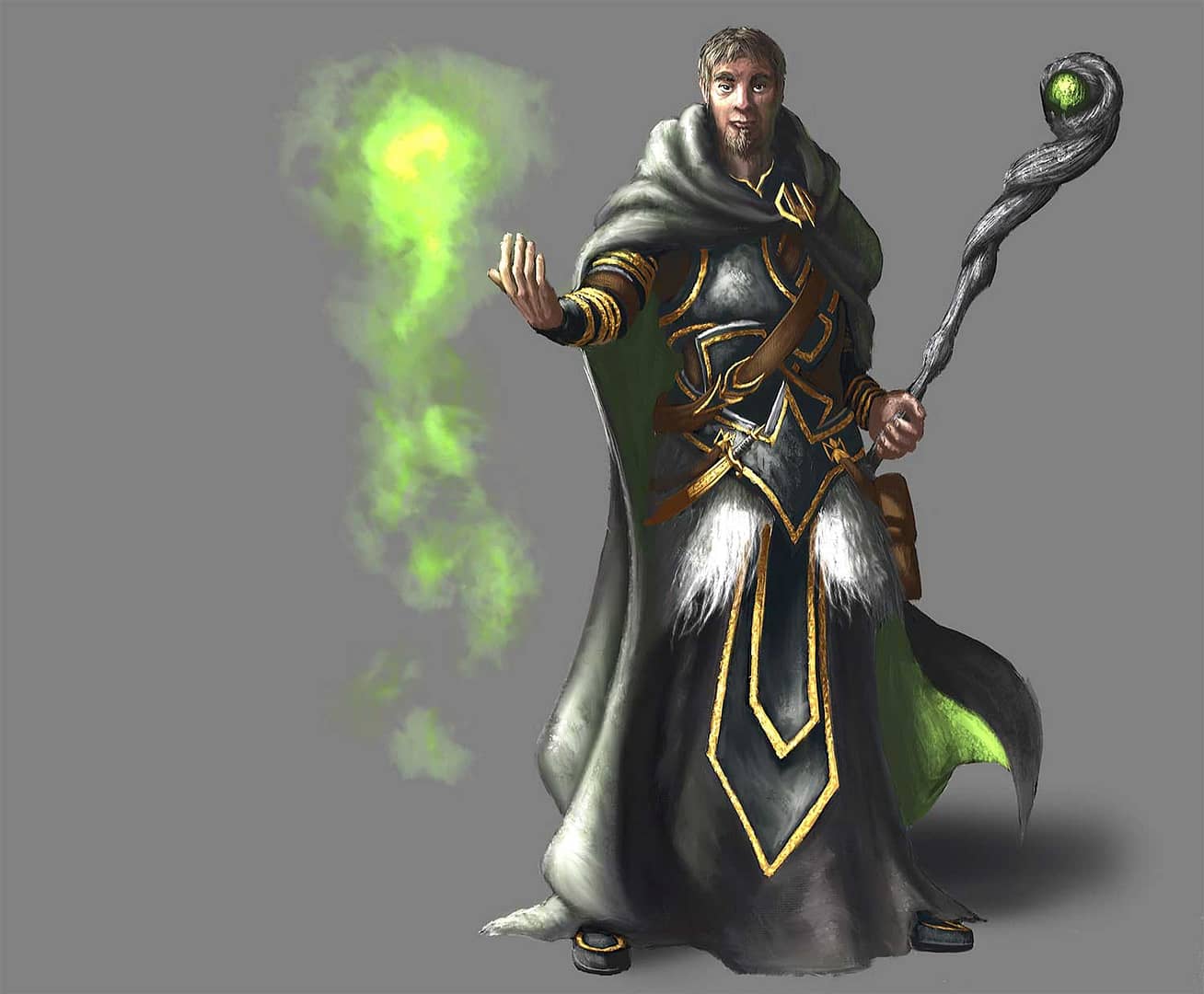 Green Wizard Character Design 1
