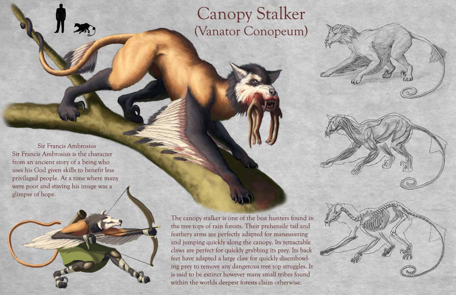Canopy Stalker Creature Design Concept 1