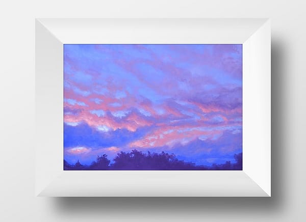 Revealing Pink Oil Painting by Andrew Gaia in frame
