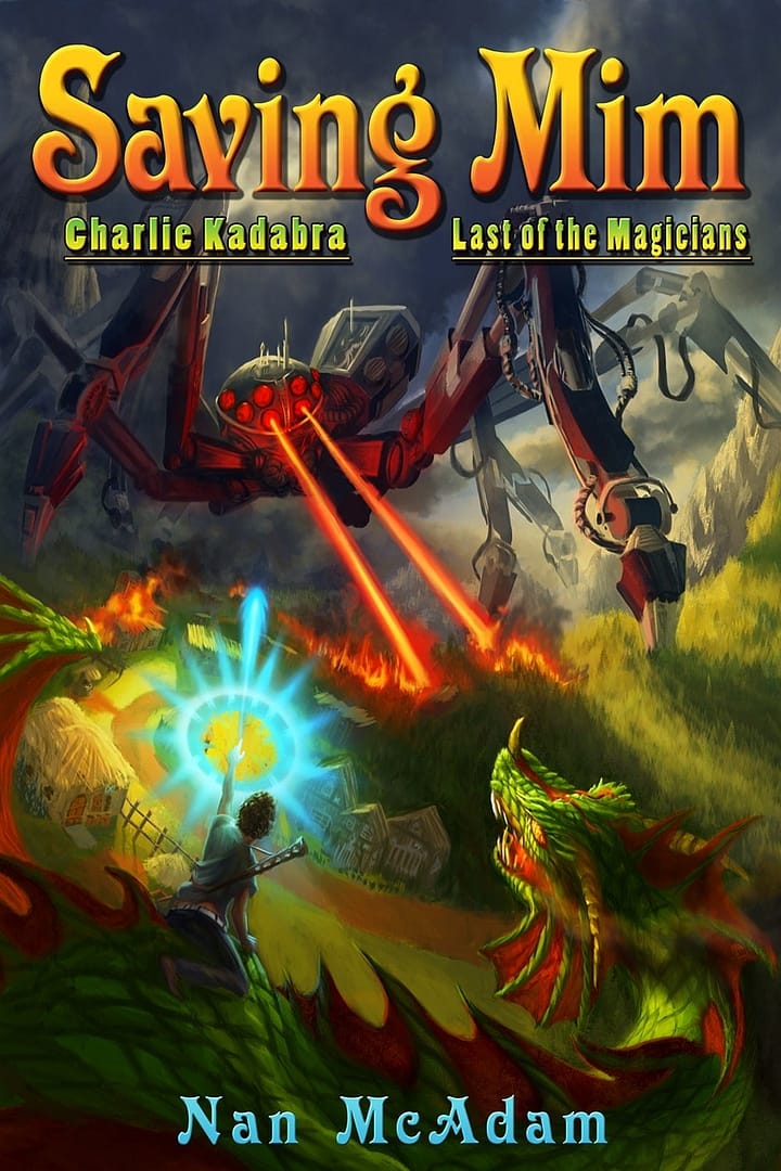 robot spider vs dragon book cover illustration 2 min