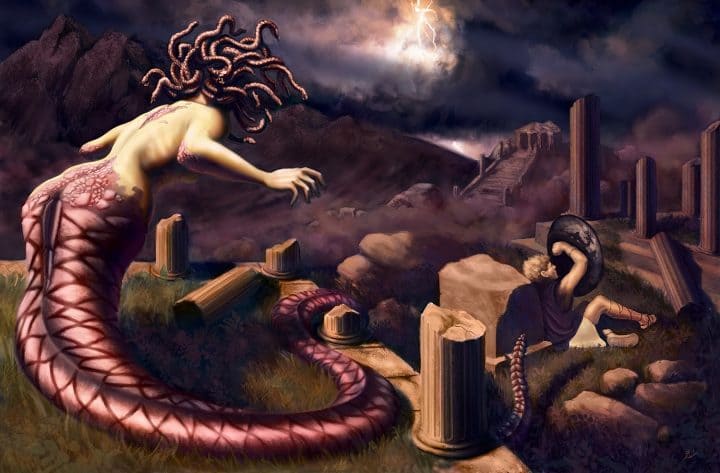 Andrew Gaia Medusa and Perseus Greek Mythology Art Upgrade